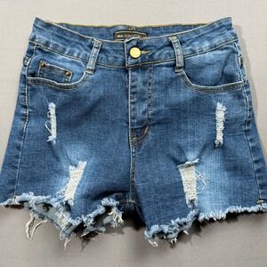 Ms. Maggie Denim Shorts Distressed‎ Frayed Hem Blue Jean Shorts Size 5